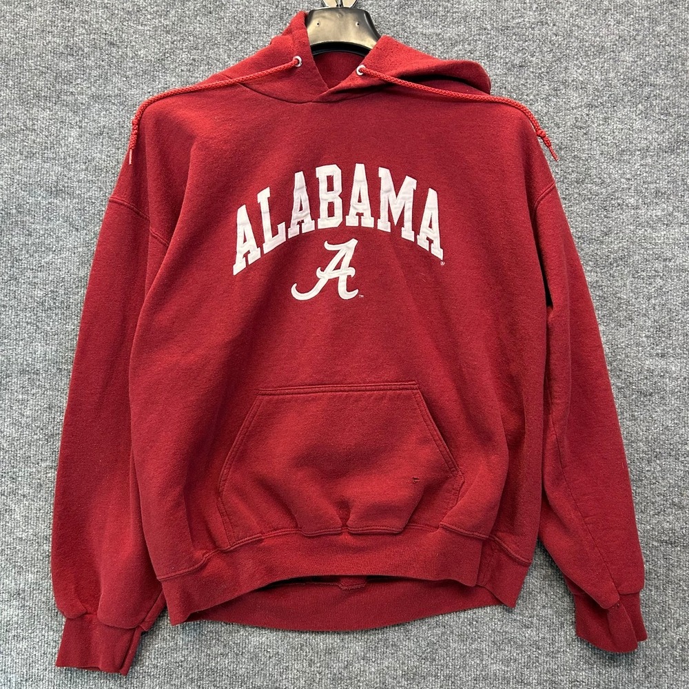 Alabama Crimson Tide Jones & Mitchell Hoodie Men Red Fleece Sports Pullover - XL